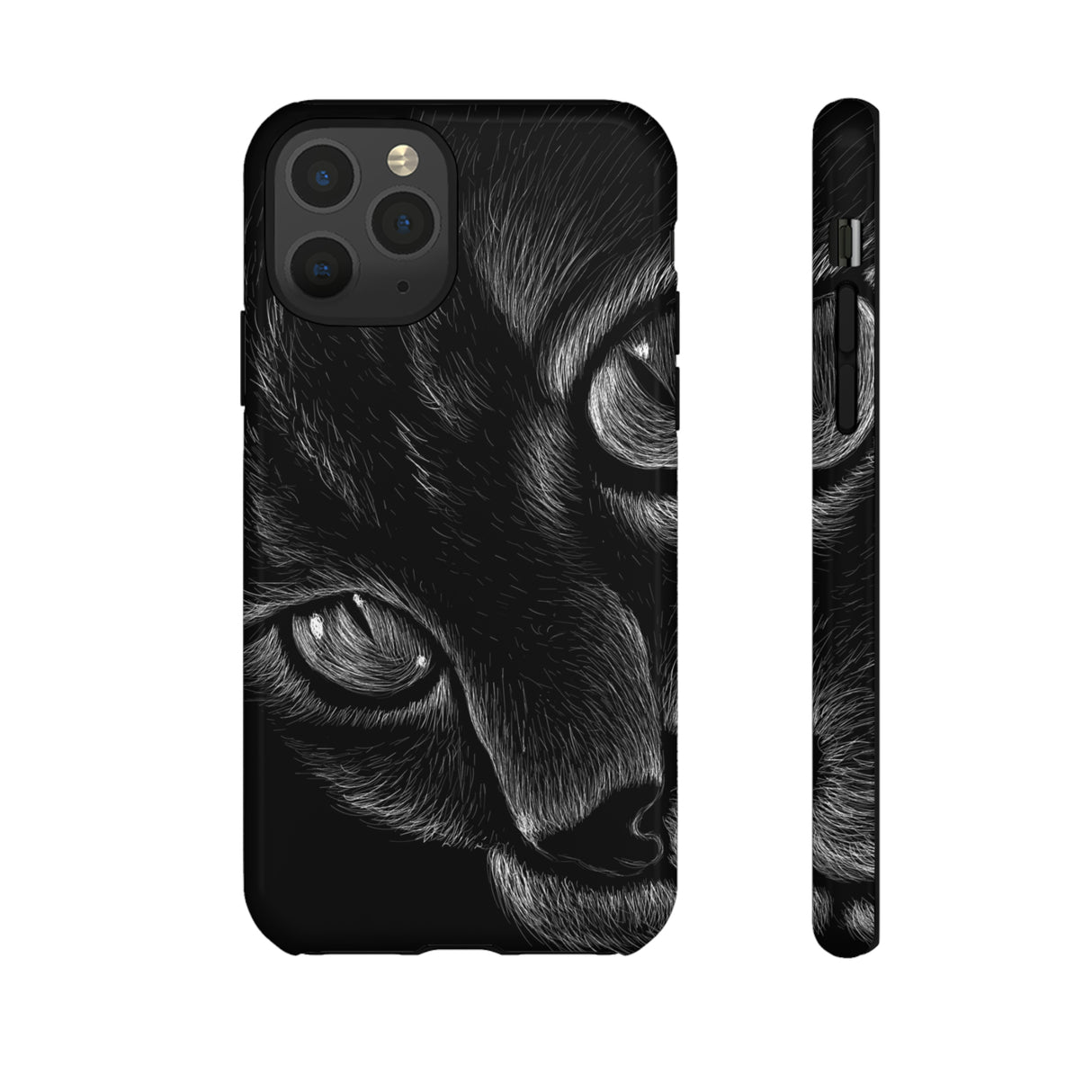 Pencil Drawing Cat - Protective Phone Case