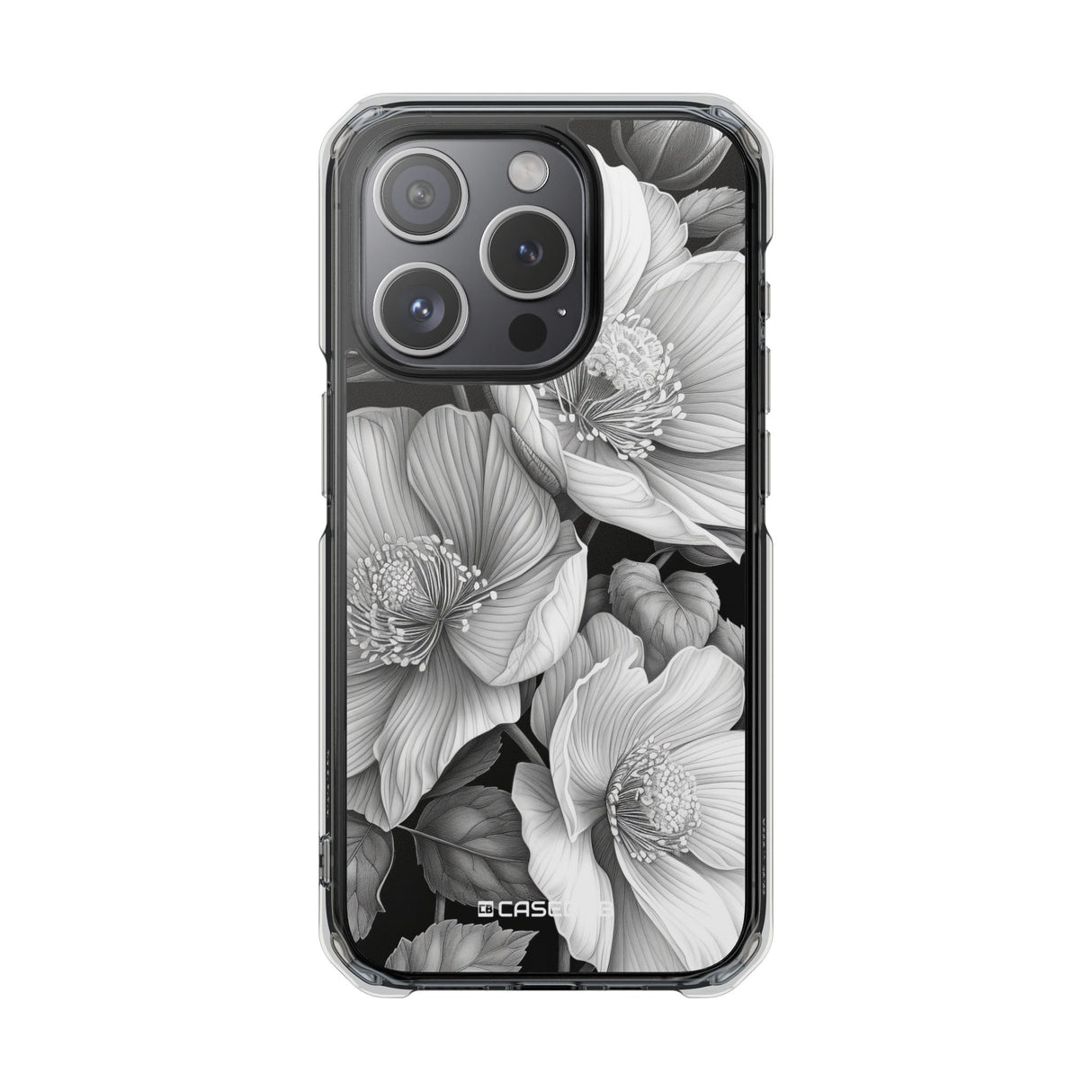 Botanical Elegance – Handyhülle für iPhone (Clear Impact – Magnetisch) 