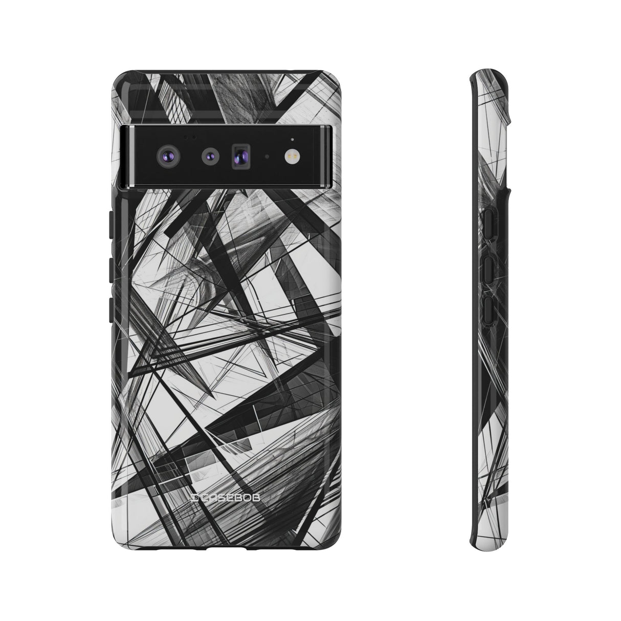 Monochrome Chaos | Protective Phone Case for Google Pixel