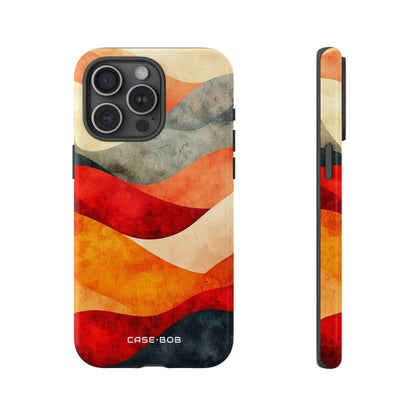 Cracked Wave Sunset iPhone 15 Pro Max Case - Tough