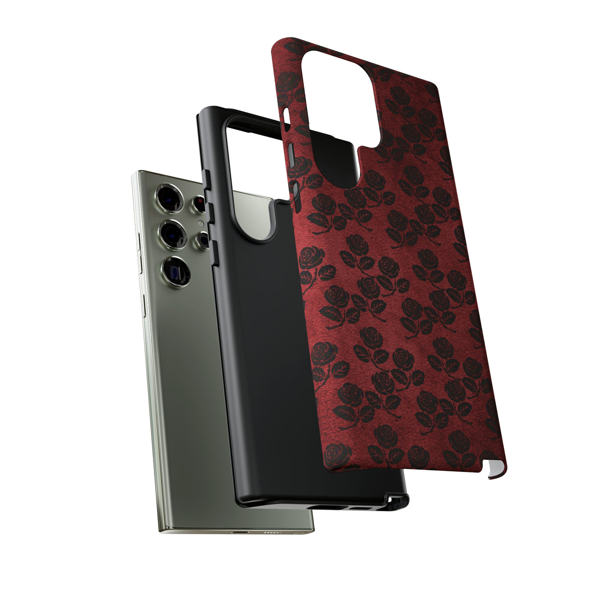 Rosemony Gothic Flower - Protective Phone Case