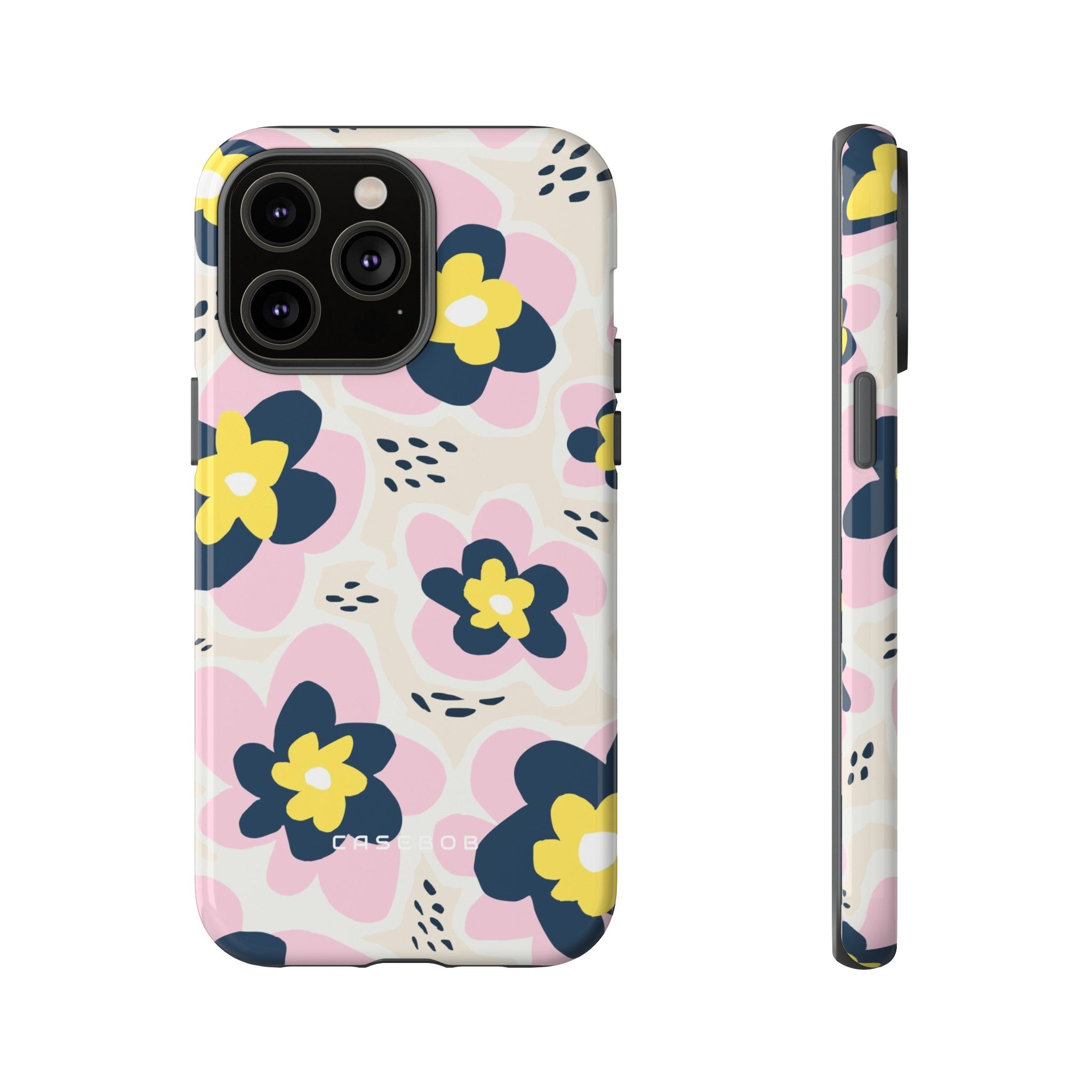 Pink Happy Flower - Protective Phone Case