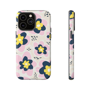 Pink Happy Flower - Protective Phone Case