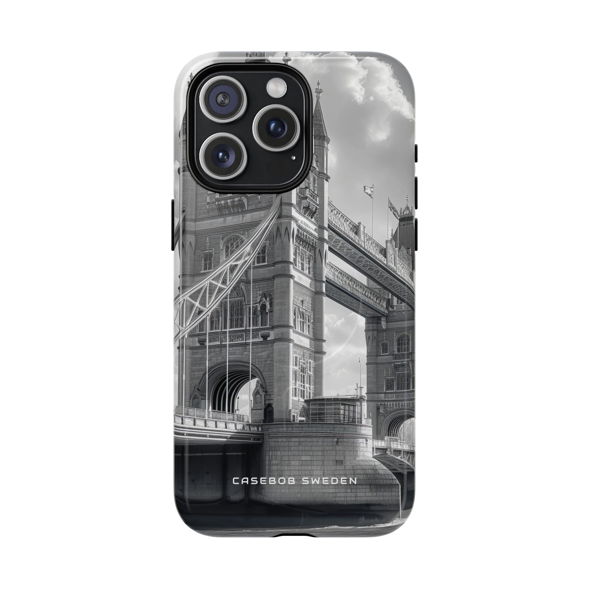 Tower Bridge Monochrome Architecture Study iPhone 15 | Tough+ Phone Case