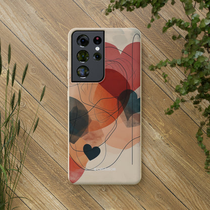 Abstract Heart Harmony | Biodegradable Phone Case