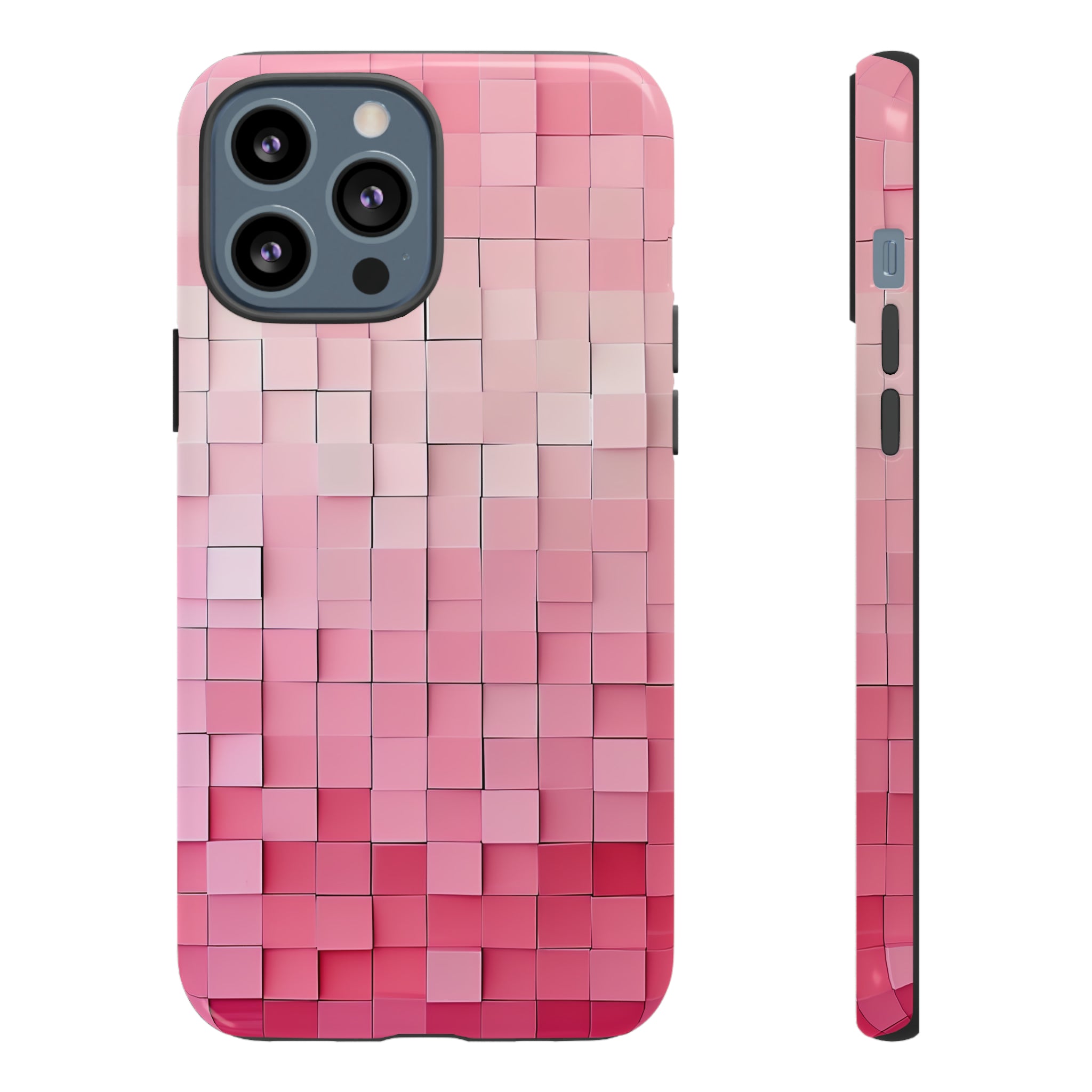 Pink Gradient Mosaic - Protective Phone Case