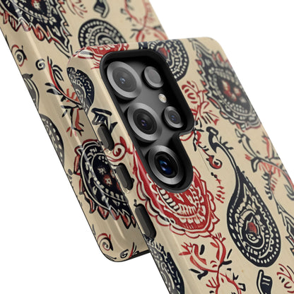 Navy Paisley Swirl Samsung S25 - Tough