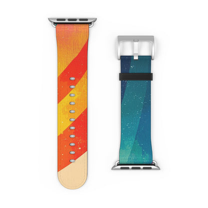 Curved Rainbow Breeze - Watch Band