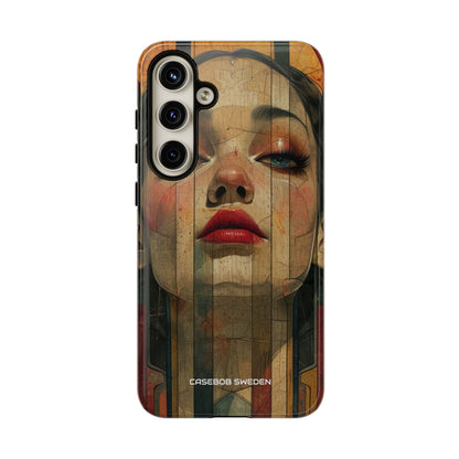 Bold Art Deco Portrait - Tough Samsung S24 Phone Case