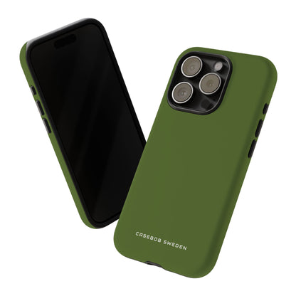 Dark Olive Green iPhone 15 - Tough Phone Case