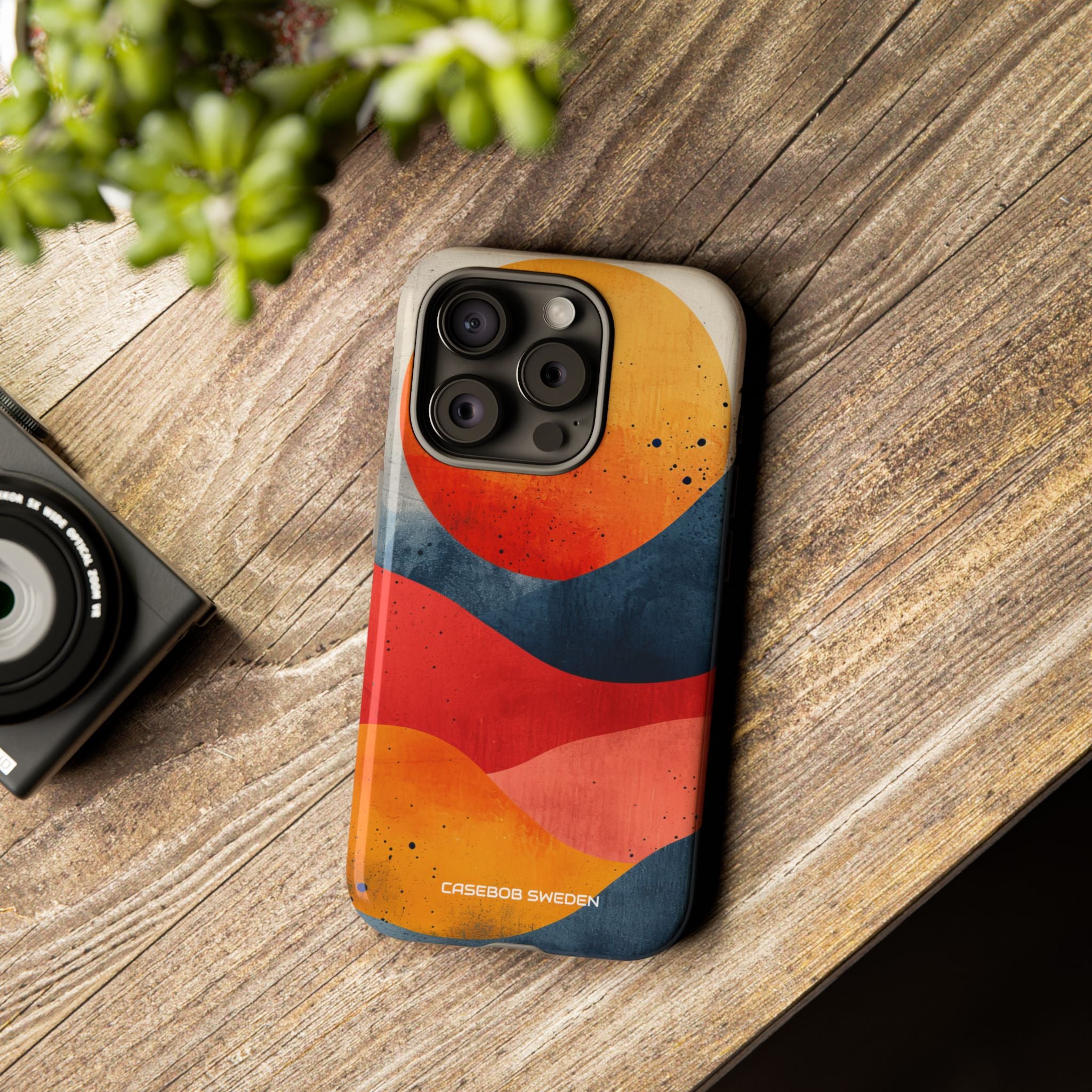 Sunburst Waves - Tough iPhone 15 Phone Case