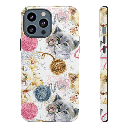 Cute Kitten Pattern - Protective Phone Case