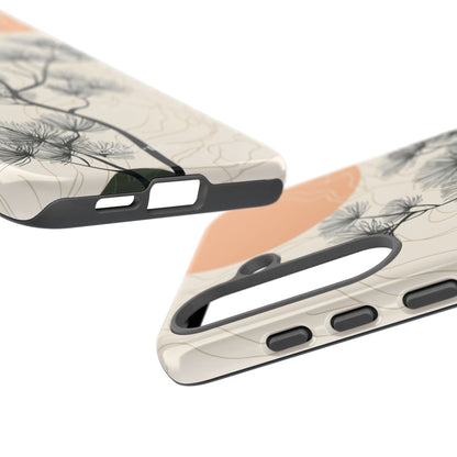 Spiky Tree Sunset Samsung S25 Plus Case - Tough