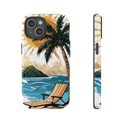 Sunny Palm Breeze iPhone 15 Case - Tough
