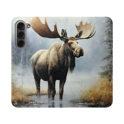 Misty Moose Reflection - Samsung S23+ Case - Wallet
