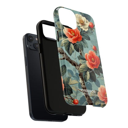 Coral Blossom Tapestry iPhone 14 - Tough+