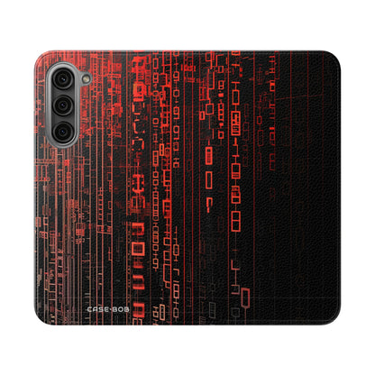Crimson Columns - Samsung S23+ Case - Portemonnee