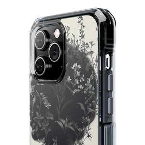 Botanical Silhouette Essence - Phone Case for iPhone (Clear Impact - Magnetic)