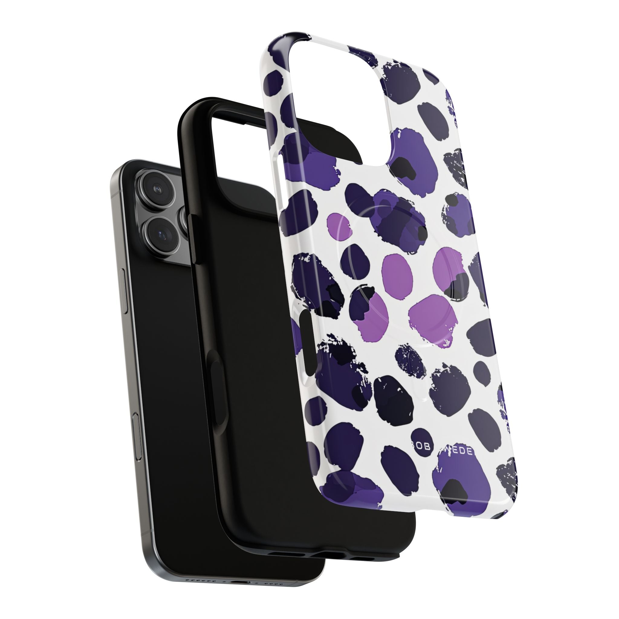 Purple Inkblots iPhone 16 | Tough+ Phone Case