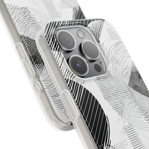 Monochrome Dynamics | Flexible Phone Case for iPhone