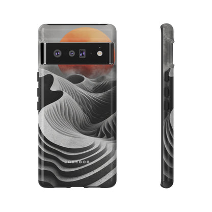 Orange Moon Illusion - Protective Phone Case