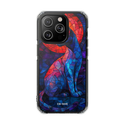Cat Silhouettes Glow iPhone Case - Impact