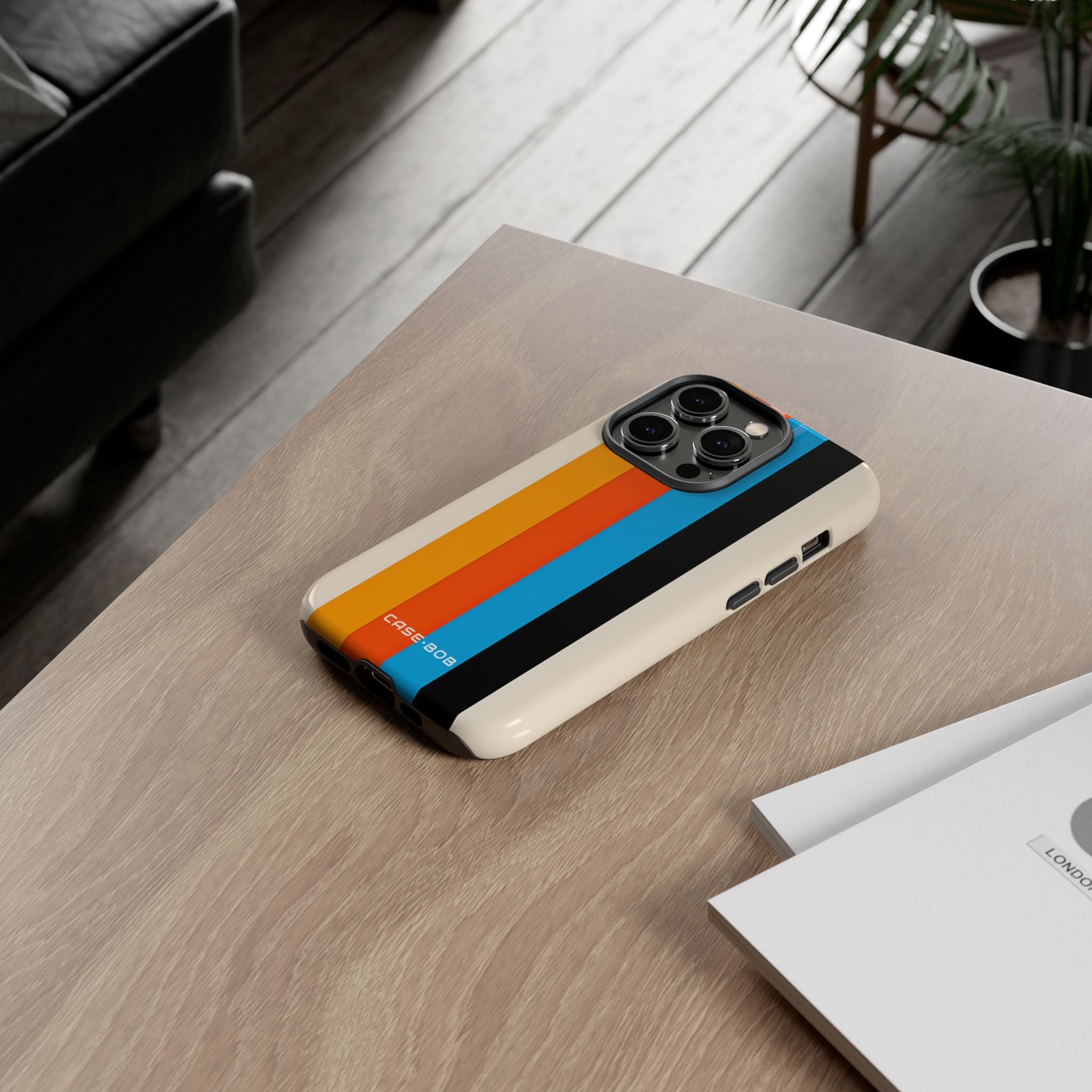 Vivid Stripe Harmony iPhone 14 Pro Case - Tough