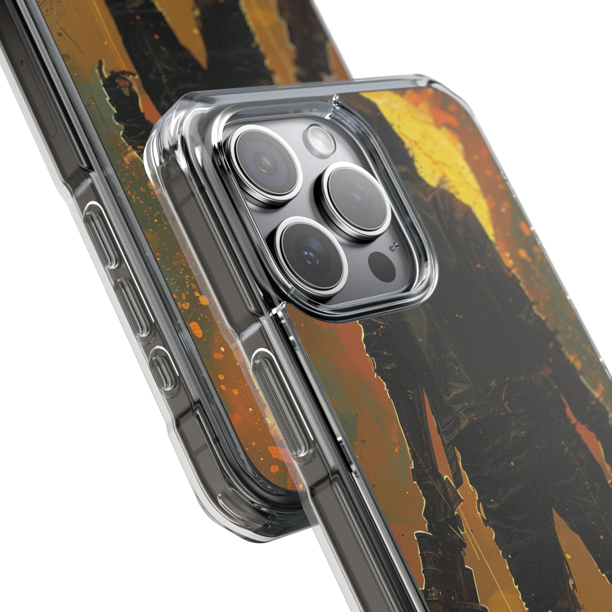 Crimson Fallout Horizon iPhone 15 - Impact Clear+