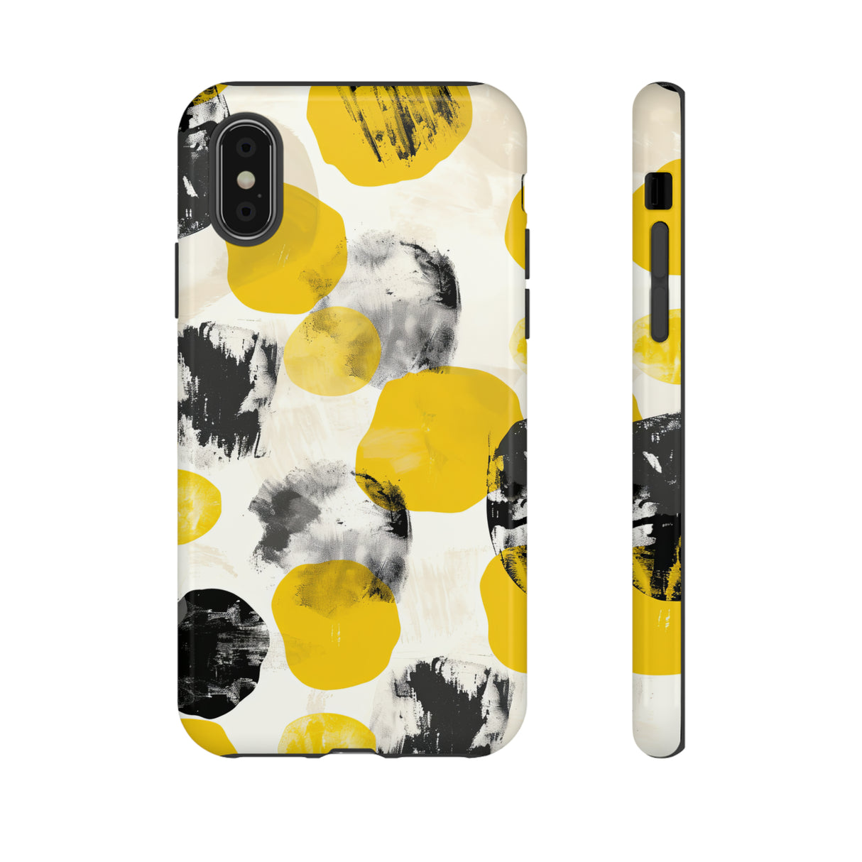 Yellow Dot Minimalism - Protective Phone Case