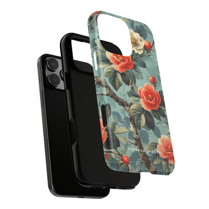 Vintage Floral Romance iPhone 16 - Tough Phone Case