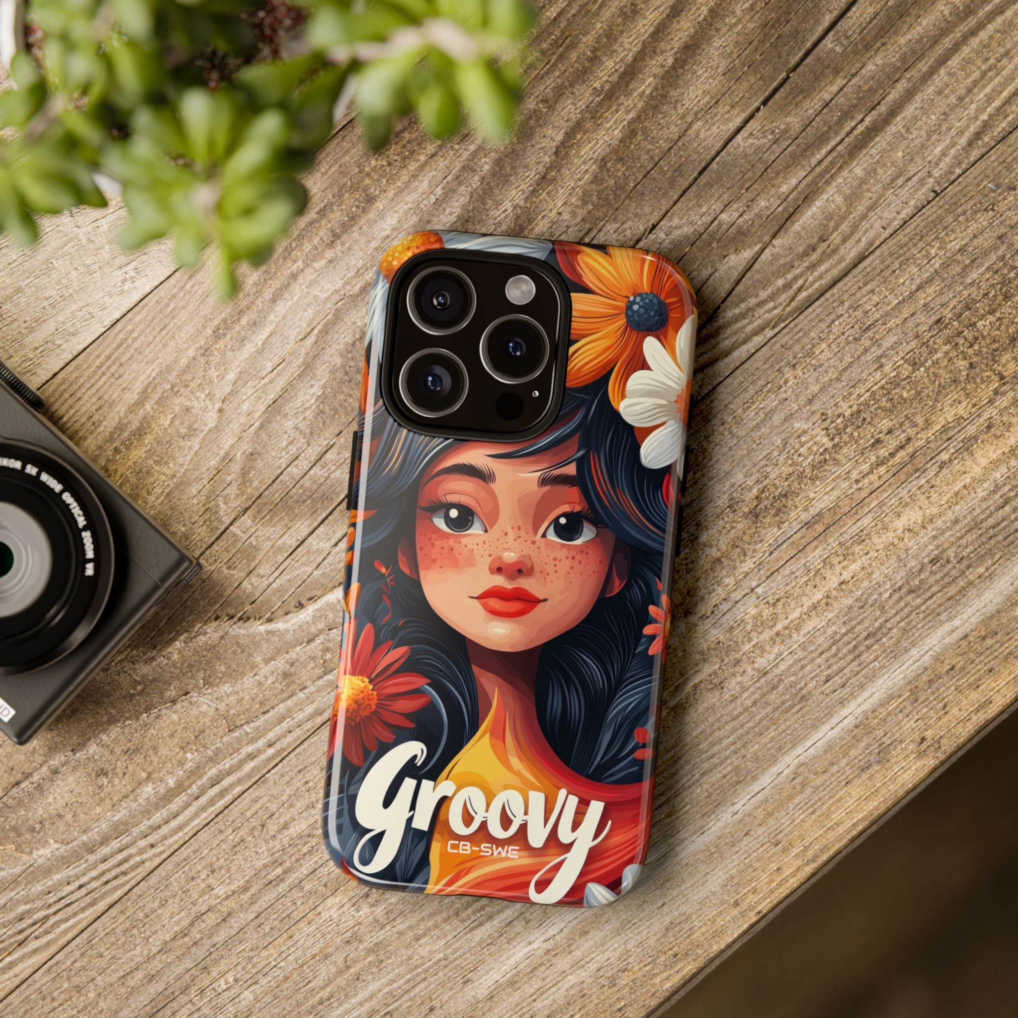 Floral Girl Smiles - iPhone Case