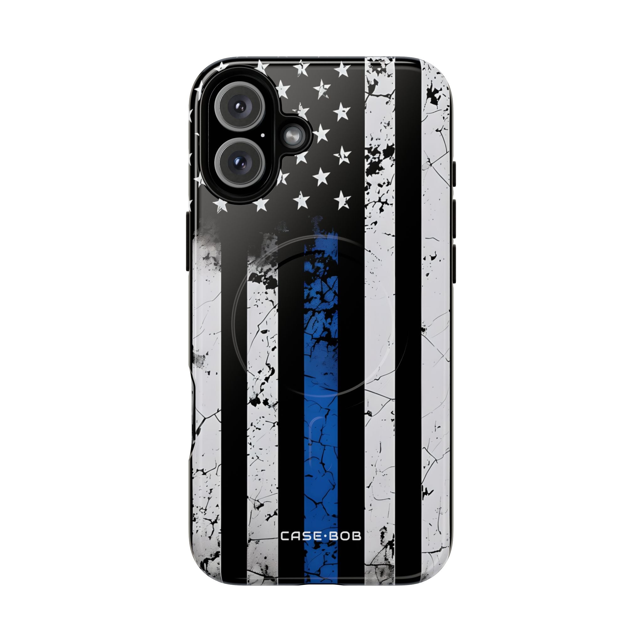 Blue Stripe Flag iPhone 16 Plus Case - Tough+