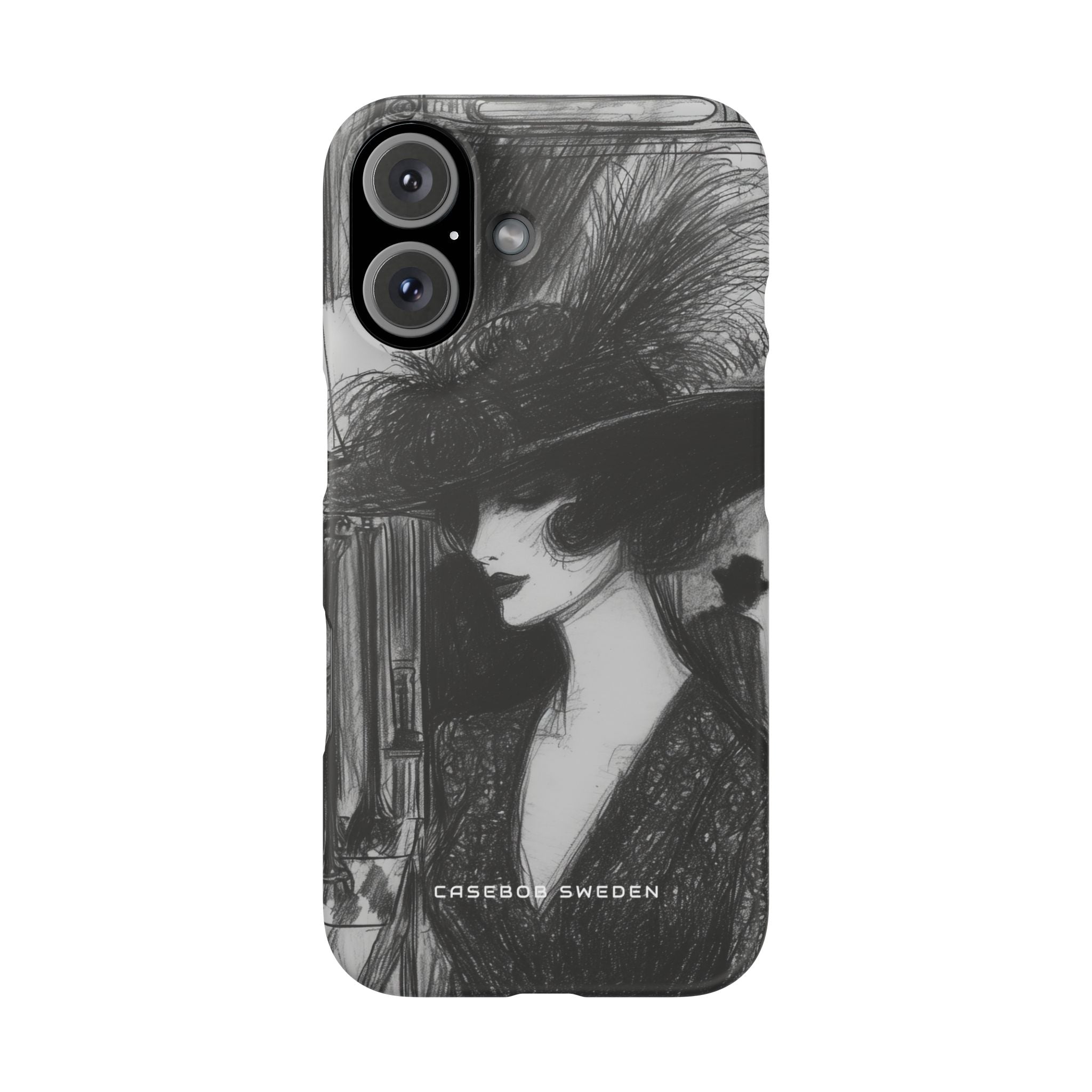 Timeless Elegance in Monochrome iPhone 16 - Slim Phone Case