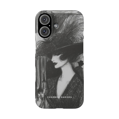 Timeless Elegance in Monochrome iPhone 16 - Slim Phone Case