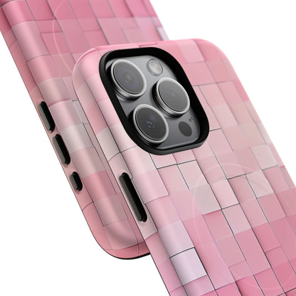 Gradient Pink Mosaic iPhone 15 | Tough+ Phone Case