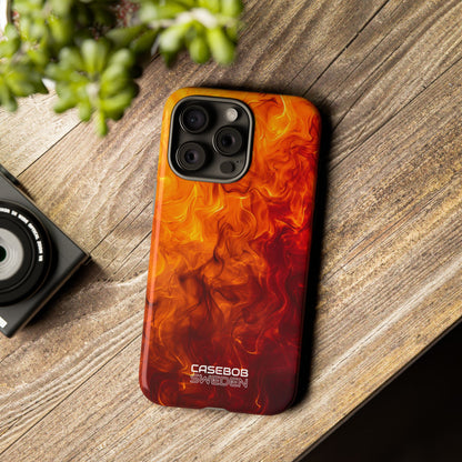 Flaming Energy Swirl iPhone 15 - Tough