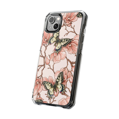 Butterflies and Magnolias Harmony iPhone Case - Impact