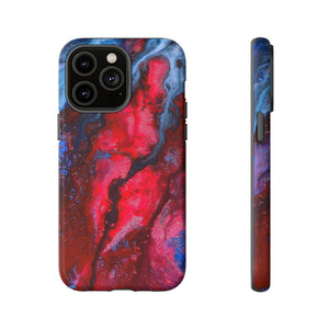 Neon Red Ink Art iPhone Case (Protective) iPhone 14 Pro Max Matte Phone Case