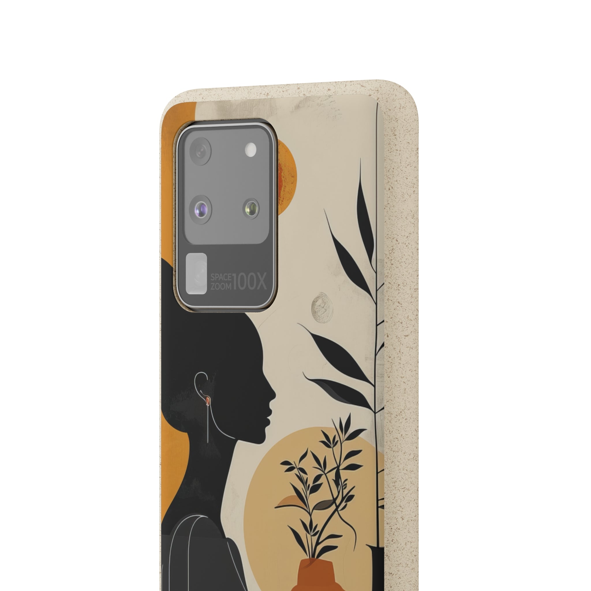 Modern Silhouette Tranquility | Biodegradable Phone Case