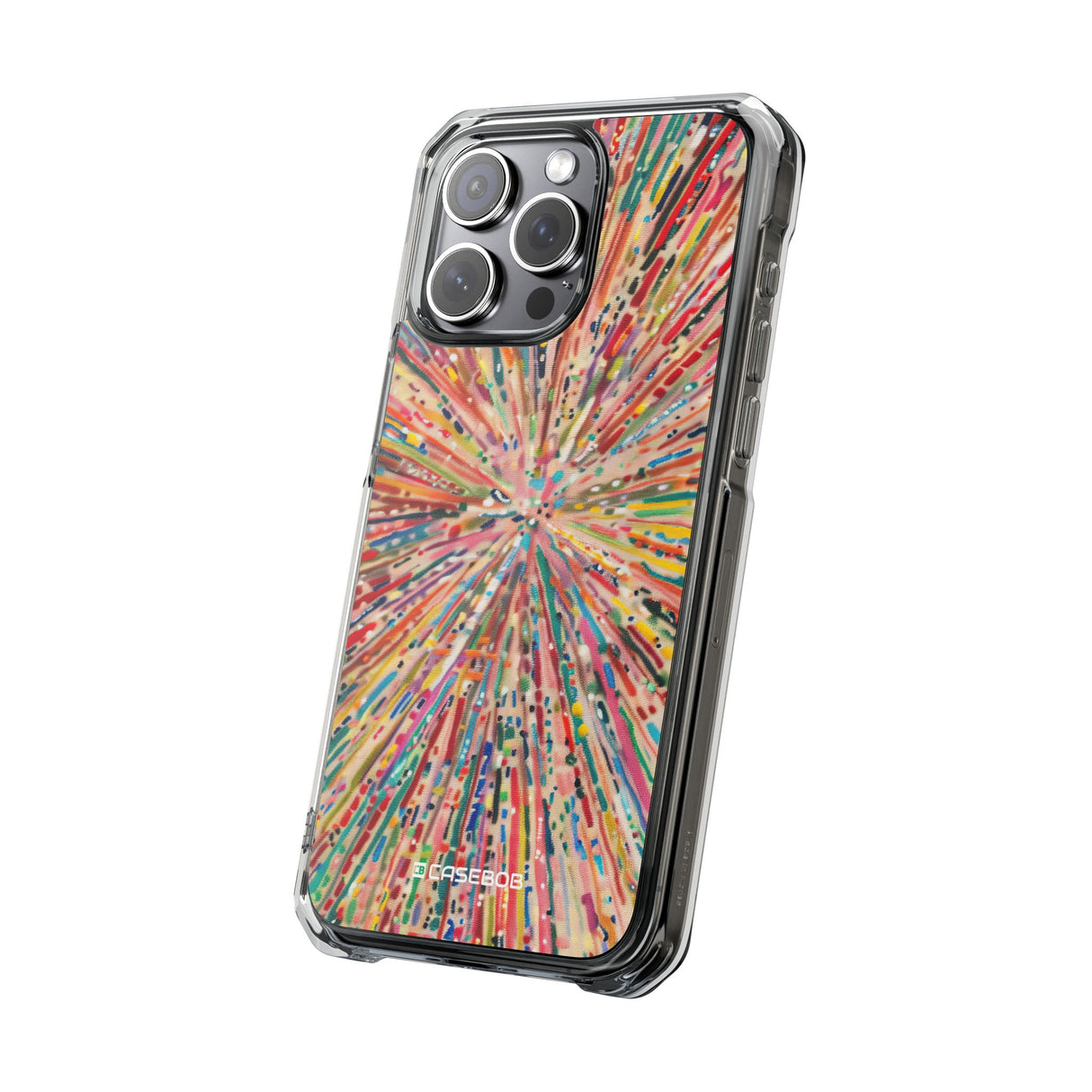 Radiant Burst - Phone Case for iPhone (Clear Impact - Magnetic)