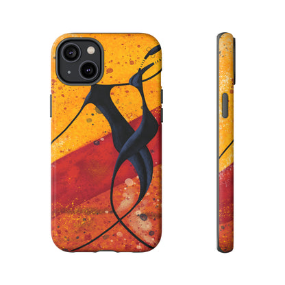 Oil painting - African couple dance - Protective Phone Case