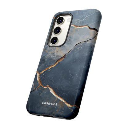 Jagged Vein Navy Samsung S23 Case - Tough
