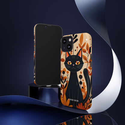 Black Cat Glow iPhone 13 Case - Tough