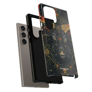 Mystical Bull: Cosmic Geometry - For Samsung S24