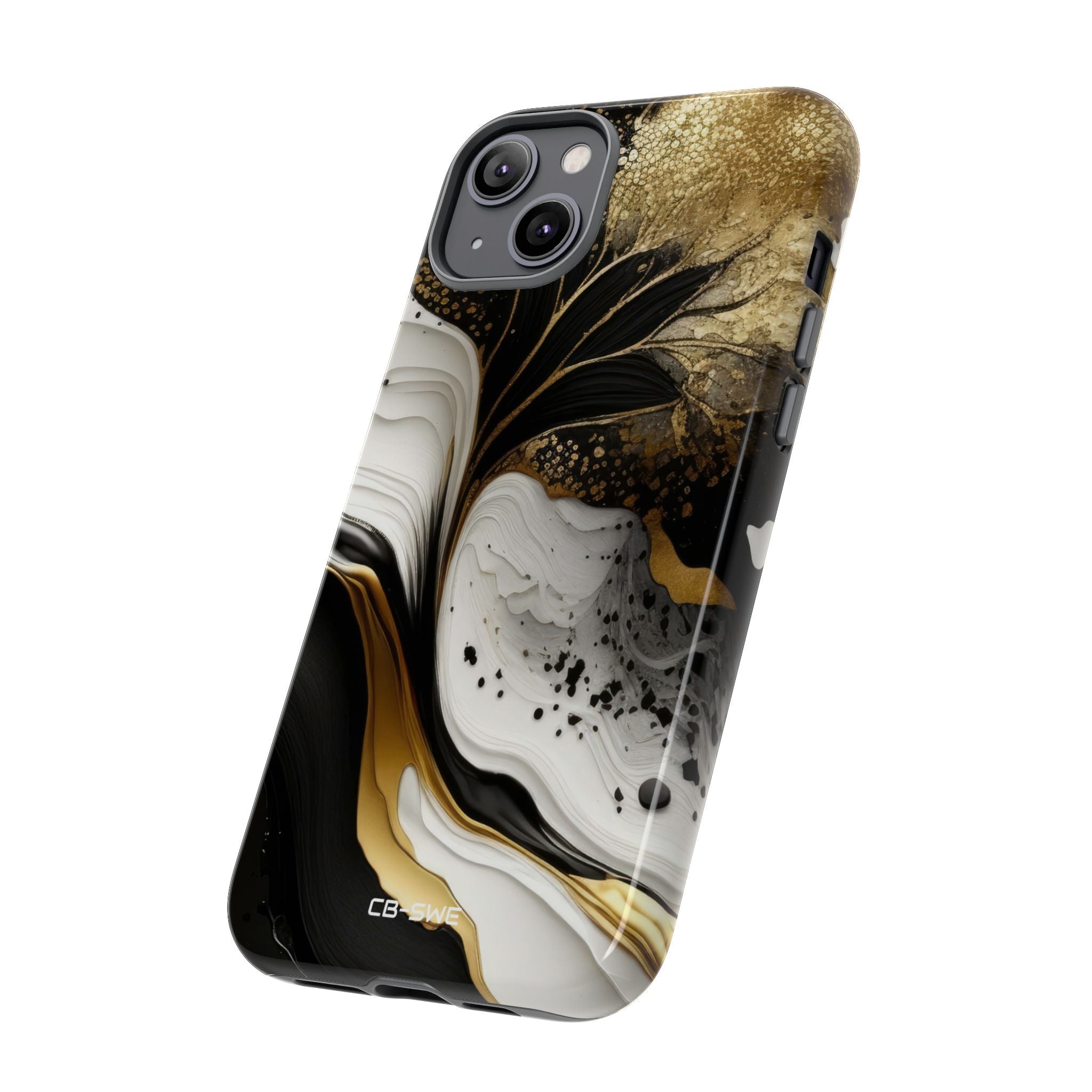 Gold Swirl Elegance - iPhone Case
