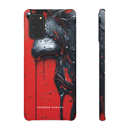 Textured Crimson Bloom Samsung S20 - Slim Phone Case