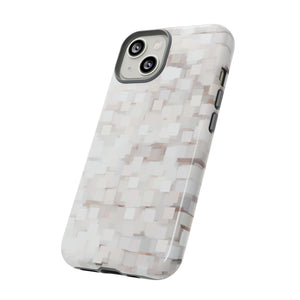 White Abstract Background - Protective Phone Case