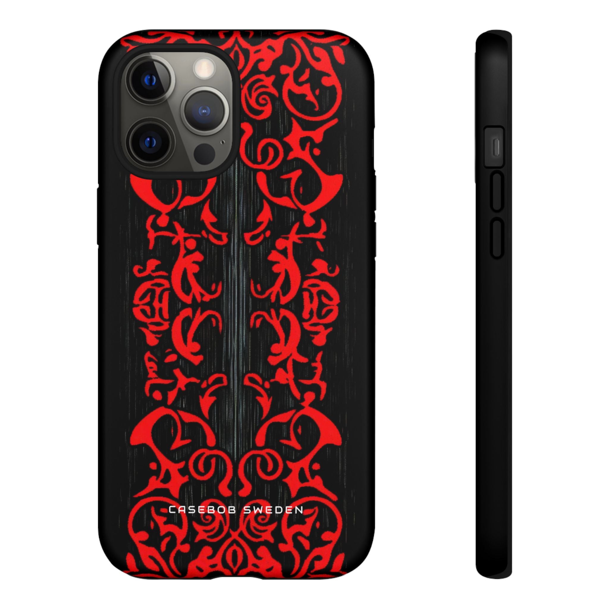 Gothic Crimson Symmetry iPhone 12 - Tough Phone Case