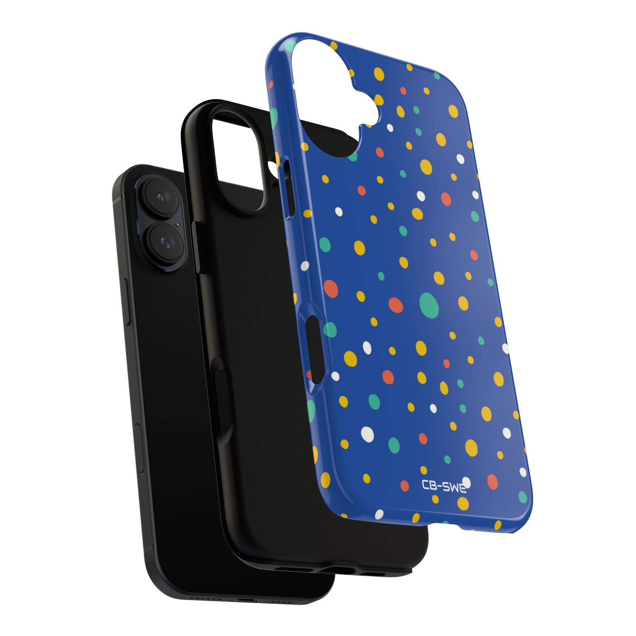 Colorful Dots Dance - iPhone Case