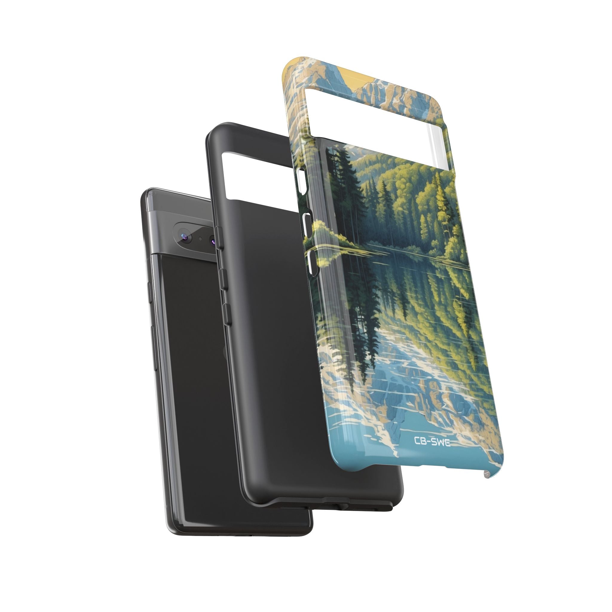 Mountain Peaks Reflect - Google Pixel Case